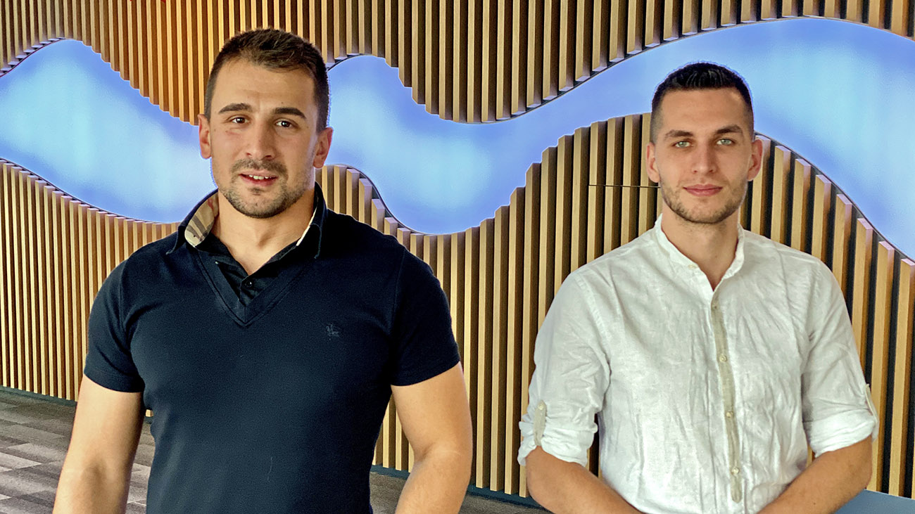 Svetoslav and Anton from Experian, Telerik Academy Alpha
