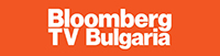 logo of bloomberg tv bulgaria on a orange background